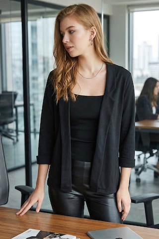 Armonika Kadın Siyah Duble Kol Ceket Arm-26k001054
