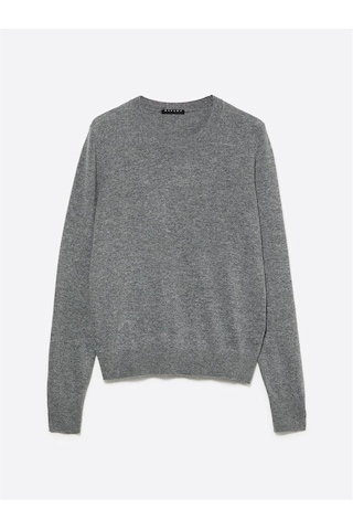 Sisley Kaşmir Karışımlı Regular Fit Kazak Kadın Gri Kazak - 325a102hm100f