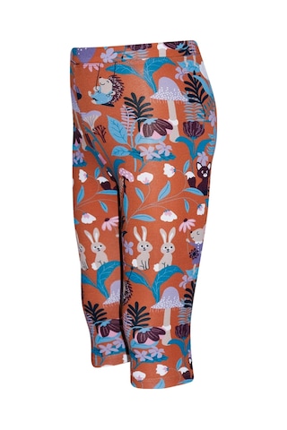 Lovetti Kahverengi Kız Çocuk Forest Animals Desen Kapri 1349K017 Kahverengi