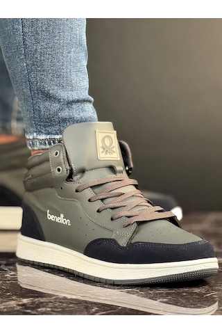 United Colors Of Benetton Benetton Erkek Günlük Bilekli Sneaker Ayakkabı Füme Füme