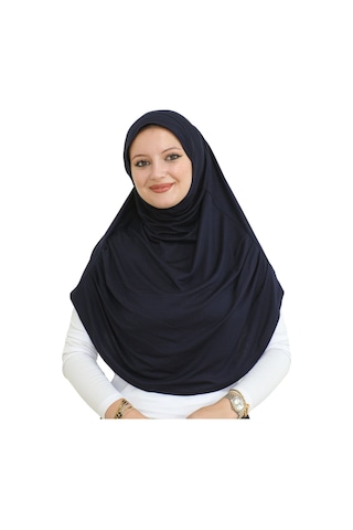 Modish Group Uzun Hazır Giyim Turban Yumuşak Eşarp Islami Giyim Viskon - Lacivert Lacivert