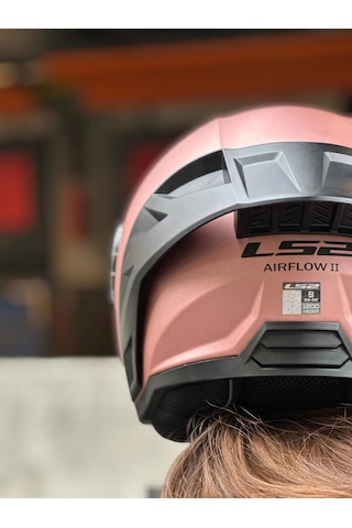 Ls2 Aırflow 2 Rose Gold Kask Siyah Vizör Spoiler Rose Gold
