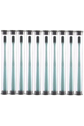 Homyl Kutu Ile 10x Taşınabilir Buğday Samanı Saplı Mavi