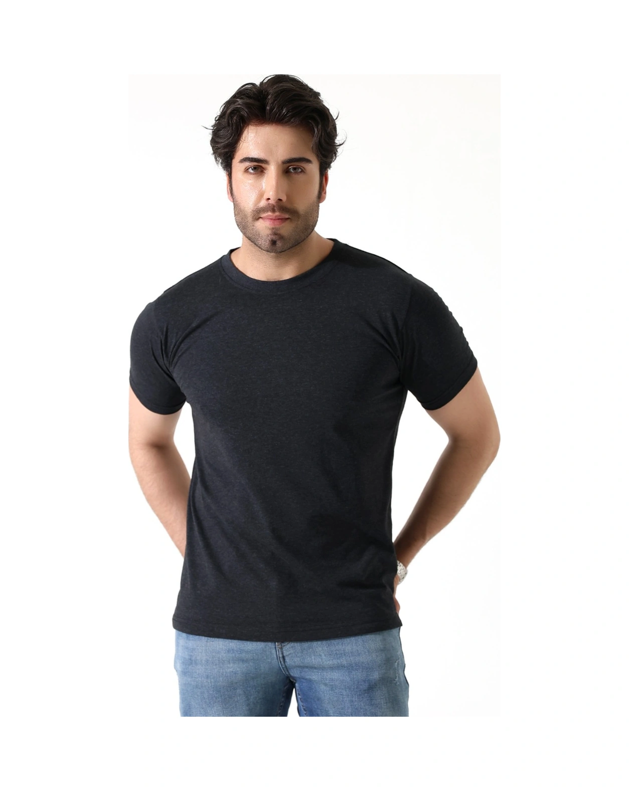 Piano Luce Erkek 5 Li Paket T-shirt Kısa Kollu Bisiklet Yaka Regular Fit 5 Renk Seçenekli Çok Renkli