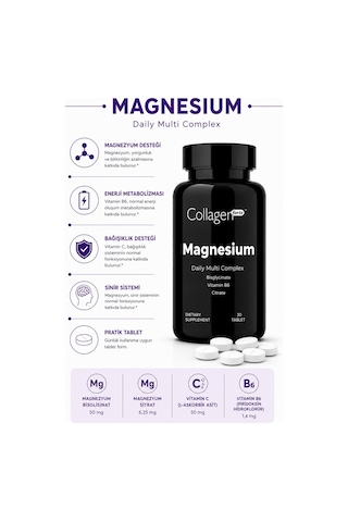 Collagen Forte Platinum Magnezyum With Vitamin B6 30 Tablet