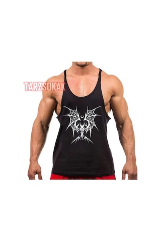 Tarzsokak Gym Tank Top Fitness Sporcu Atleti Gym38 Siyah