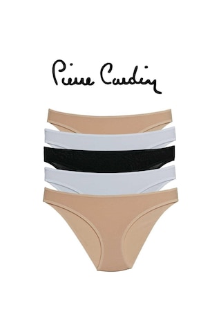 Pierre Cardin Kadın Karışık Renkli Basic Brief 5'li Paket Külot Çok Renkli