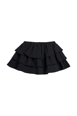 Frill Siyah Kız Çocuk Etek Siyah