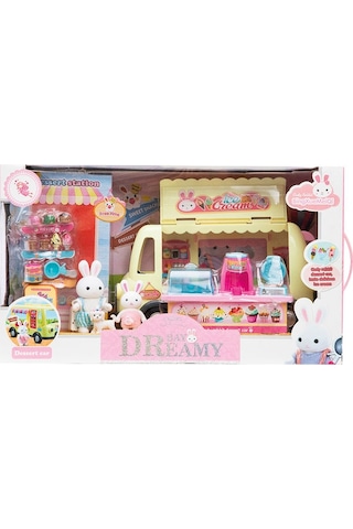 Bay Dreamy Mini Tavşan- Dondurma Karavanı Oyun Set