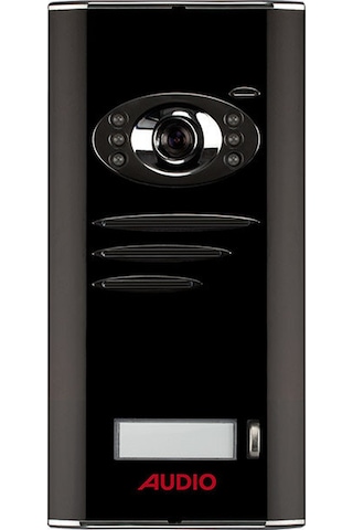 Audıo Bus Plus 1 Buton Kameralı Zil Paneli Siyah