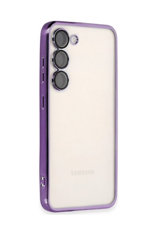 Uryport Samsung Galaxy Uyumlu S24 Plus Kılıf Razer Lensli Silikon - Mor