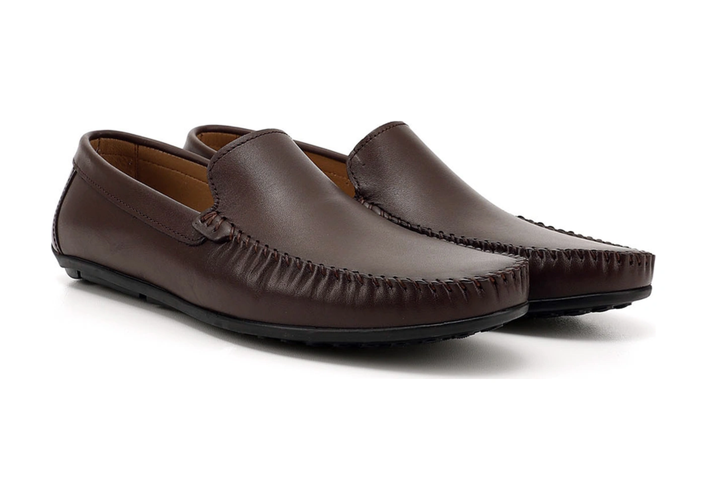 Gönderi R Erkek Kahve Antik Rok Hakiki Deri Loafer Ayakkabı Ddma35401006 Kahve