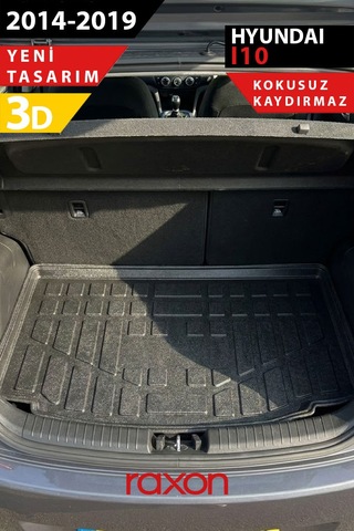 Hyundai İ10 2014-2019 Bagaj Havuzu 3d Özel Kalıp Su Geçirmez, Kaymaz