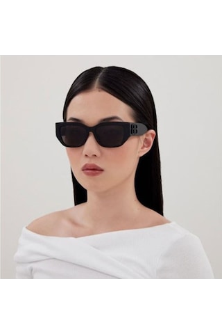 Balenciaga Bb0361sk Unisex Güneş Gözlüğü Siyah