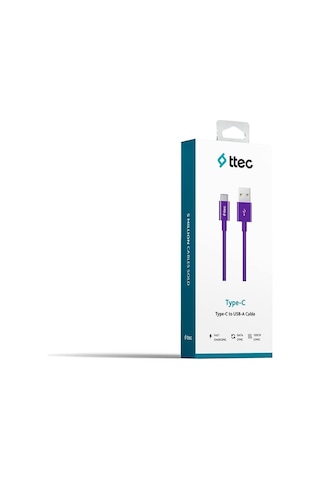 Ttec Type-c Kablo Mor 1.20cm - 2dk12mr 1 Adet