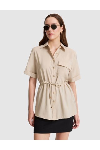 Pierre Cardin Kadın Kum Gömlek Kısa Kollu 50320359-vr085