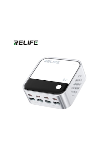 Relıfe Q2 120w 8 Portlu Gan Şarj Cihazı Usb Type C 1