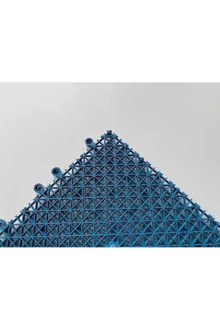 Plastik Kırılmaz Yer Karosu Zemin Kaplaması Mavi 1 M2 16 Adet Mavi