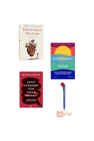 1.kalbi İyi Olanın Yolu Zordur 2.rahatlama Kitabı 3.hayat Acemileri Için Yaşam Rehberi, Kalem Hediye