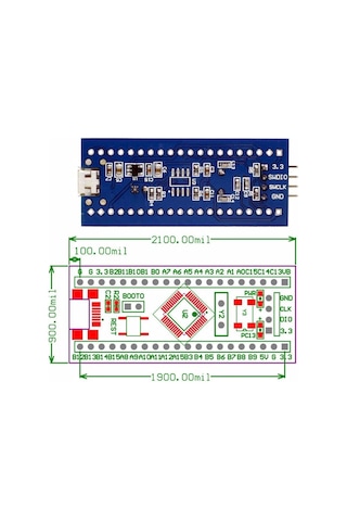 Stm32f030c8t6 Arm Stm32 Mini Geliştirme Development Kartı Modülü