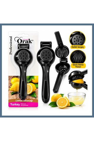 Buradabulabilirsin Limon Sıkacak Siyah Döküm Bbz