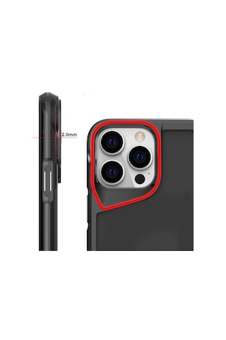Apple Uyumlu iPhone 15 Pro Max Kılıf Zore T-max Kapak Renksiz