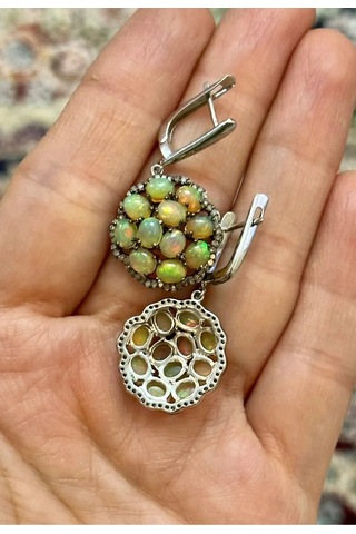 Opal Elmas Küpe 052