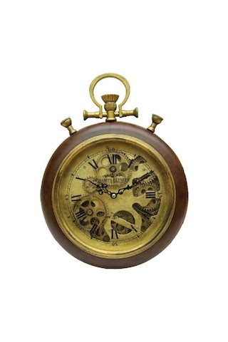 Kenpazar Saat Çarklı Köstek Modeli Duvar Saati Dekoratif Hediyelik çok Renkli