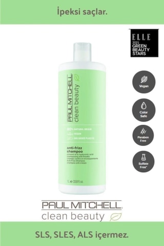 Paul Mitchell Clean Beauty frizz Şampuan 1000 Ml Kabarma Ve Nemlendirici Şampuan