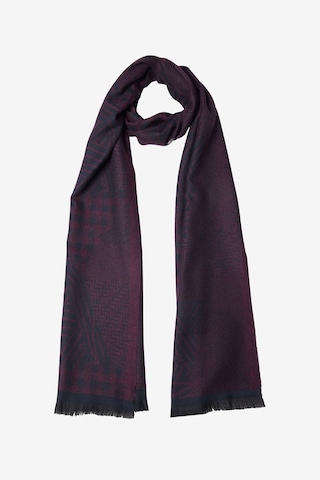 Altınyıldız Classıcs Erkek Lacivert Bordo Desenli Standart Fit Atkı