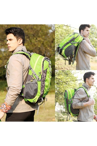 Padalink 40l Dayanıklı Ve Hafif Seyahat Sırt Çantası - Siyah & Kırmızı, 6 Cep İle Pratik Taşıma Çok Renkli