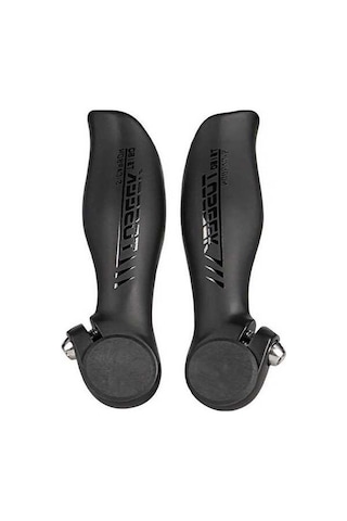 Pazly Toseek 1 Çift Karbon Fiber Dağ Bisikleti Destek Boynuz Gidonu Parlak İmleç Siyah Siyah