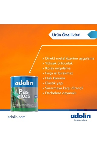 Adolin Paskes Boya Ral 1023 Sarı 2.5 Lt