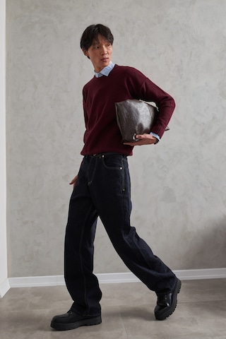 Erkek Ekstra Baggy Jean Pantolon Lacivert