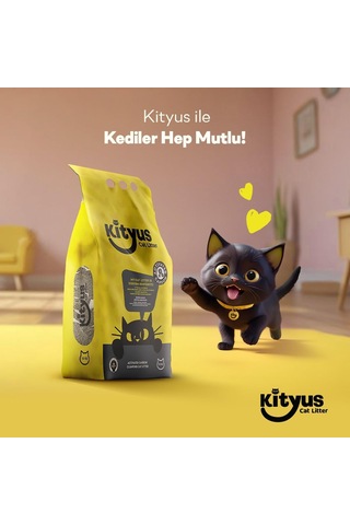 Extra Topaklanan, İnce Taneli, Tozsuz, Aktif Karbonlu Bentonit Kedi Kumu 10kg