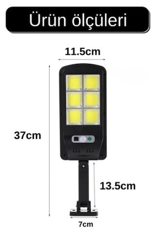 Mrs Solar Hb-400 Model Solar Güneş Enerjili Led Bahçe Aydınlatmas