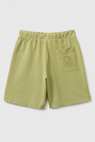 United Colors Of Benetton Erkek Çocuk Logo İşleme Detaylı Yan Cepli Bermuda Şort Haki 6-14 Yaş-2818