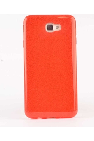 Samsung Uyumlu Galaxy A8 2016 Kılıf Zore Shining Silikon Kırmızı