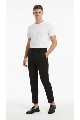 Plus Scorpion Erkek Kumaş Pantolon Slim Fit Siyah, Lacivert, Bej, Açık Gri, Antrasit, Vizon Esnek Rahat Klasik Pantolon Siyah
