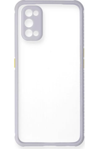 Newface Realme 7 Pro Kılıf Miami Şeffaf Silikon Semeglbl - 16 - Lila