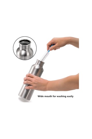 Yopay 2 Paket Paslanmaz Çelik Spor Su Şişeleri, 26 Oz Tek Duvarlı 18/8 Paslanmaz Çelik Su Şişesi, Bisikletçiler, Koşucular, Yürüyüşçüler, Plaj Müdavimleri İçin Metal Su Şişesi Açılmamış Metal Su Şişesi Mor