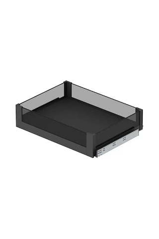 Starax Premium Bağımsız Çift Açılım Gizli Raylı Çekmece Frenli Modül 80cm Antrasit S-2338-p-a
