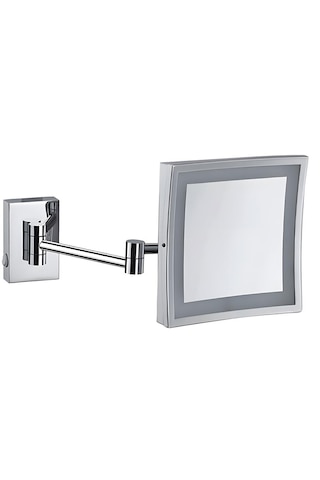 Işıklı Makyaj Aynası Ys-8800 Kare Tabanlı Krom