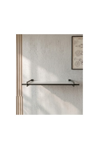 Çok Amaçlı Dekoratif Duvar Rafı Modern Tasarım, Kolay Montaj, 60x38 Cm Beyaz - 884216197 Beyaz