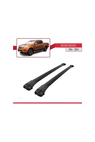 Nissan Navara 2014 Ve Sonrası İle Uyumlu Ace-1 Ara Atkı Tavan Barı Siyah
