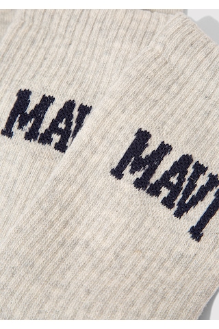 Mavi - Mavi Logo Baskılı Gri Soket Çorap 0911160-80196 Gri