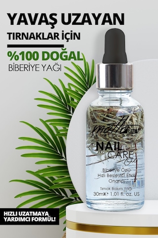 Motto Plus Professional Yavaş Uzayan Tırnaklar İçin Biberiye Özlü Doğal Tırnak Bakım Yağı 30ml
