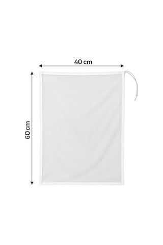 Çamaşır Yıkama Filesi,%100 Polyester File, Beyaz, 60x40 Cm, 2&apos Li Set, Ayakkabı Ve Kıyafet İçin Diğer