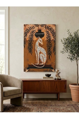 Tablo 60x90 Cm Büyük Boy Kafe Ve Salon Hediyelik Duvar Aksesuarı Açık Bej