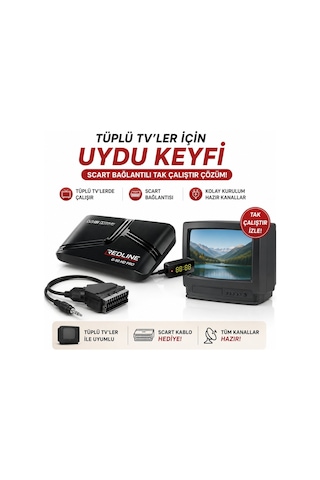 Redline G-50 Hd Pro Full Hd Uydu Alıcısı R Tüplü Ve Led Tv Uyumlu